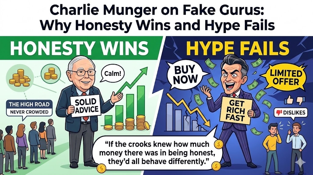 Charlie Munger on Fake Gurus: Why Honesty Wins and Hype Fails