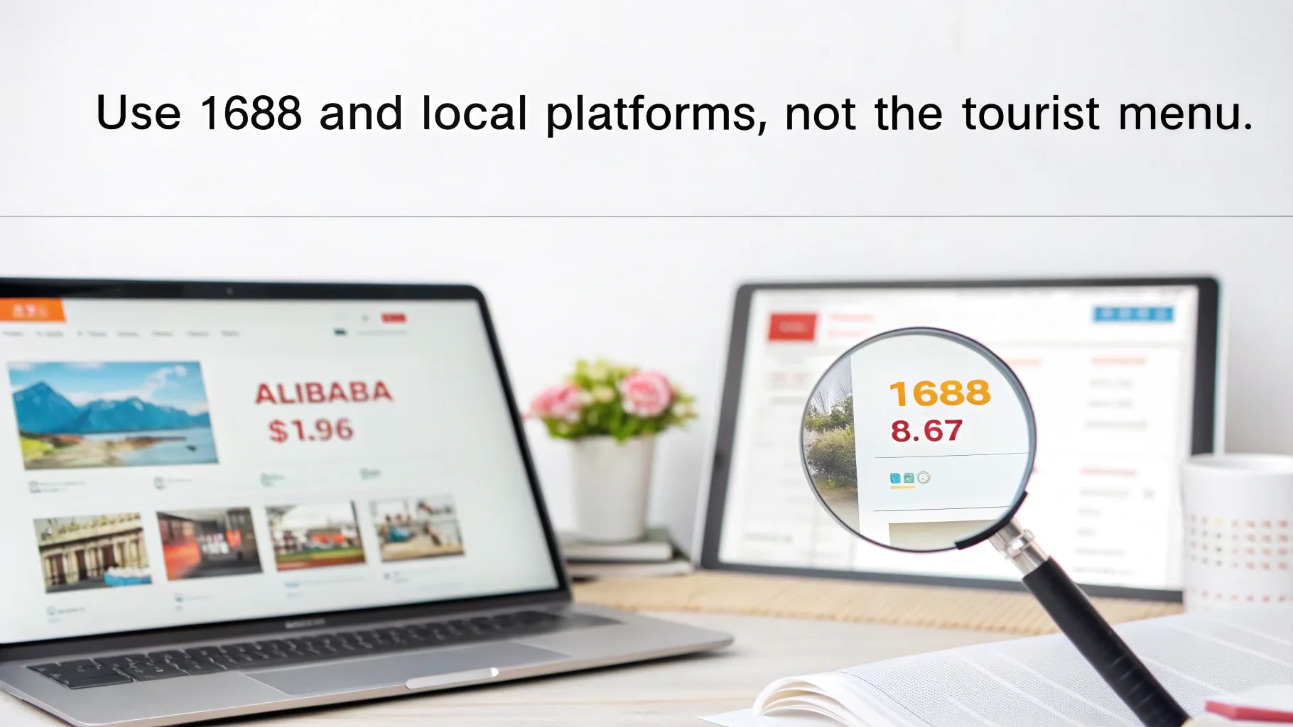 Use 1688 and Local Platforms, Not the Tourist Menu 1688.com is Alibabaโs Chinese-only sister site. It targets domestic buyers. That means lower prices for the same supply. To use it you must change how you search and who you talk to. Step-by-step: How to search 1688 for winners Pick the product you sell or want to sell. Open Google Translate and translate the product name into simplified Chinese. Keep the phrase tightโuse the main keyword, not a sentence. Paste the Chinese keyword into 1688.com and scan the results. You will see product pages with the same factory photos and specs, but listed in local currency. Check for the same photos and copy to confirm it's the same factory or the same OEM product. Note the price tiers for different volumes. Domestic listings often show tiered pricing clearly.